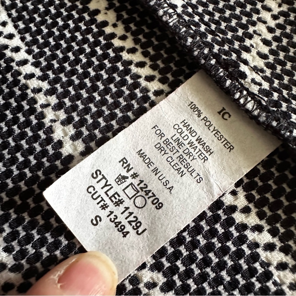 IC By CONNIE K Women's Black White Jacket, Blazer, Size S, 3/4 Sleeves - Picture 7 of 10
